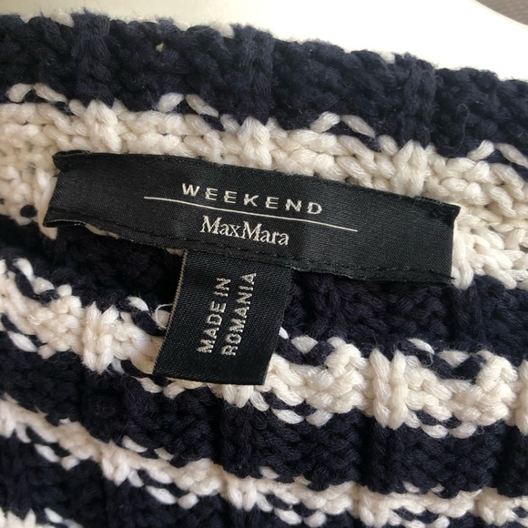 Weekend Max Mara Striped Chunky Fisherman Knit Sweater – XS - Picture 5 of 5